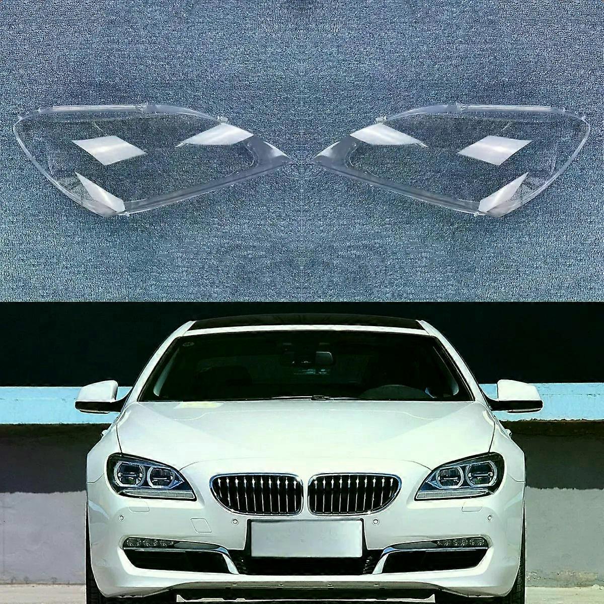 High qualityFor BMW 6 Series F06 F12 M6 630 640 650 2010-2017 High Configuration Headlamp Shell Transparent Headlight Cover Lens Plexiglass