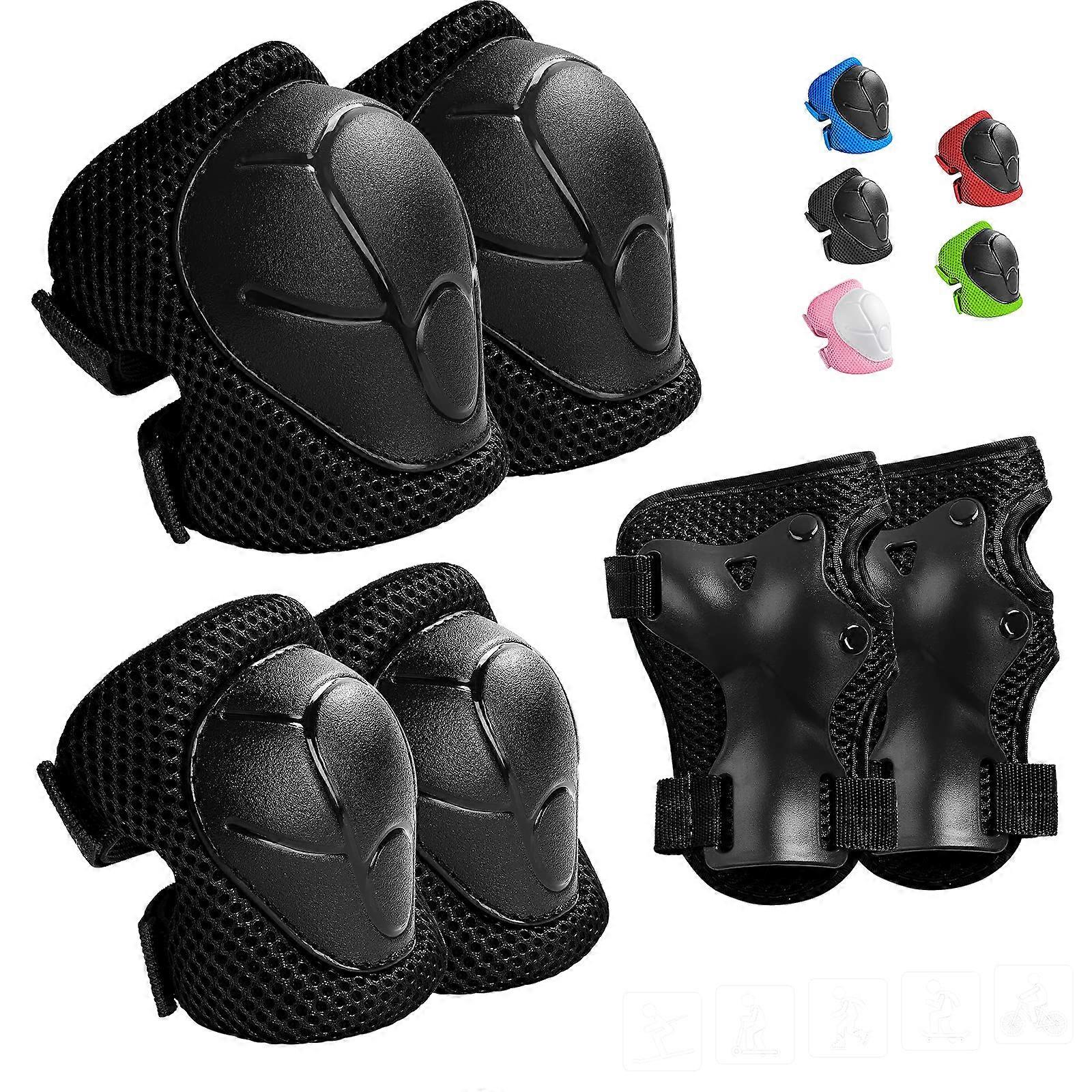 Kids Protective Gear Set For Ages 3-14 Knee And Elbow Pads With Wrist Guards 3-In-1 For Skating And Scooters