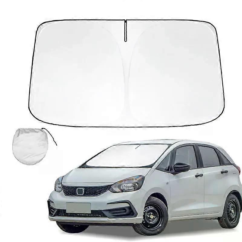 Σκιά ηλίου παρμπρίζ για Honda FIT Jazz Sunshade Sun Visor Protector Πτυσσόμενα μπλοκ UV ακτίνες κρατούν το αυτοκίνητό σας πιο δροσερό