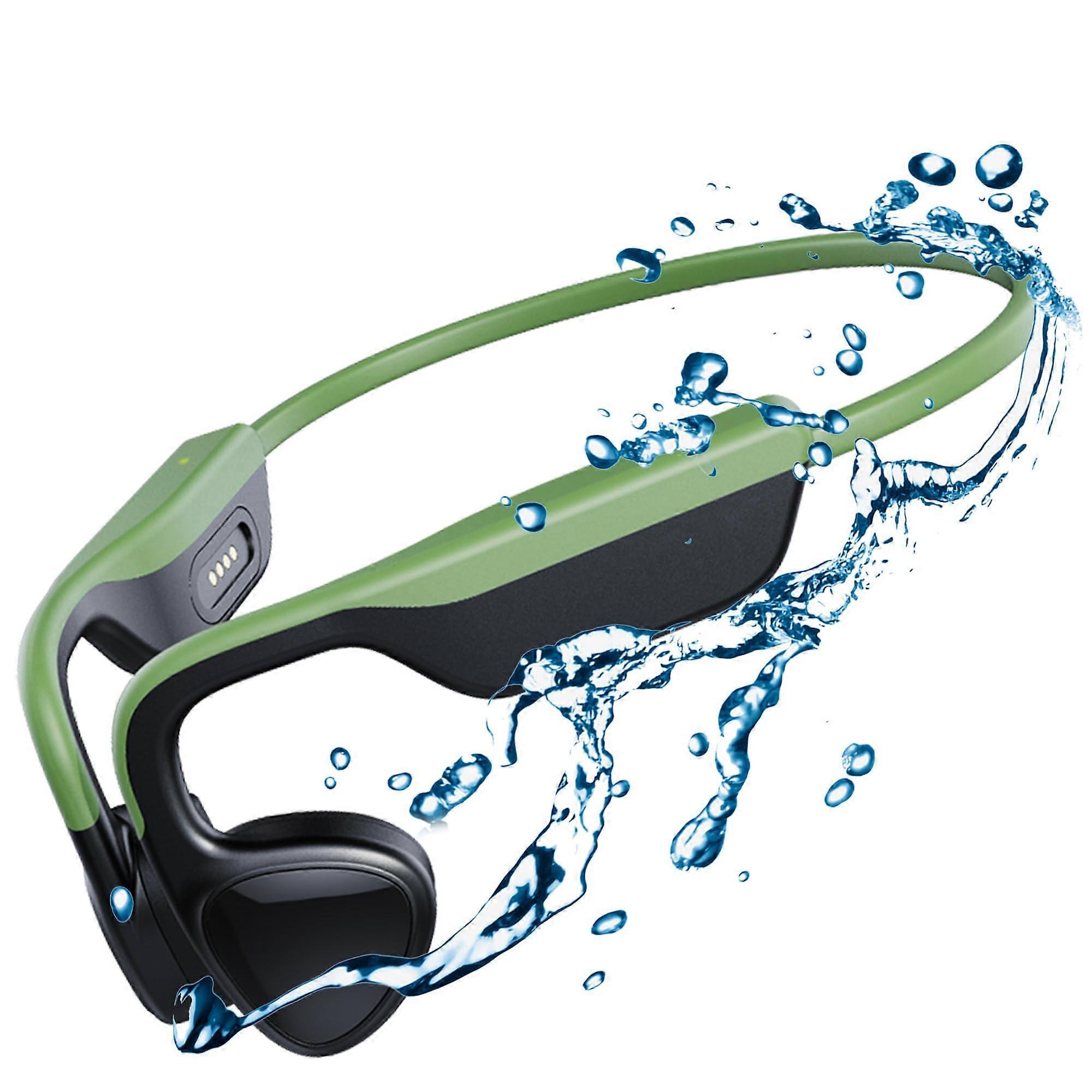 Bone Conduction Wireless Headphones with IPX5 Waterproof, Bluetooth 5.3, 6 Hours Battery for Running and Swimming Workouts