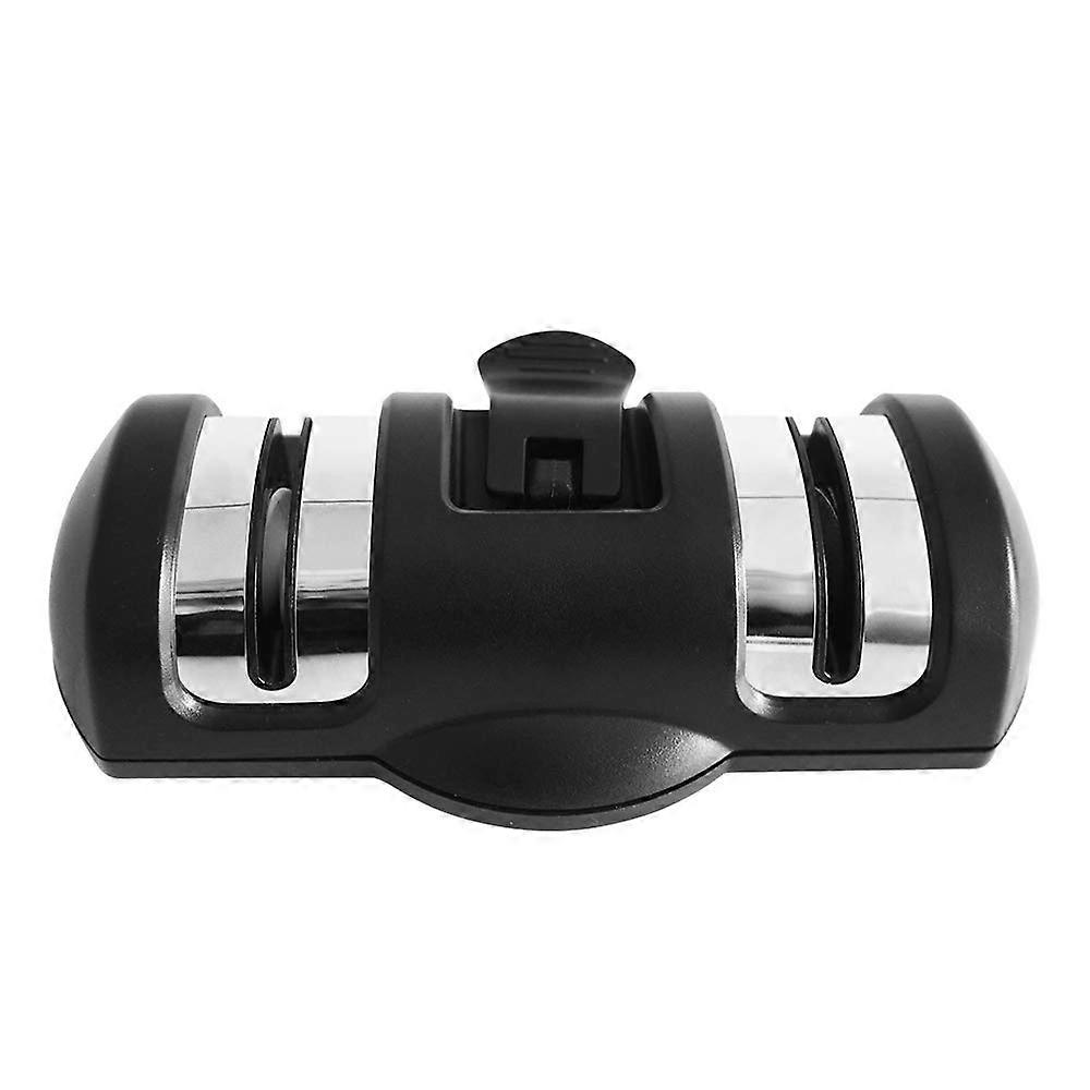 Ceramic Knife Sharpener 2-Stage Precision Edge, Suction Pad, Black Diamond Kitchen Sharpeners