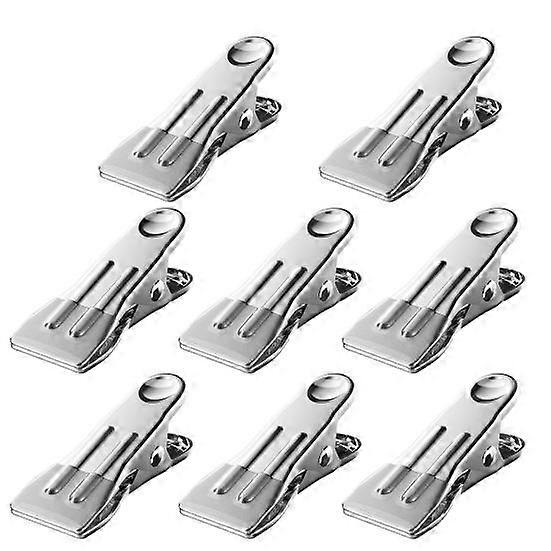 8Pcs Reusable Traceless Clothes Clips Wide Mouth Helpful Gloves Towel Sock Drying Anti-slip Clamps