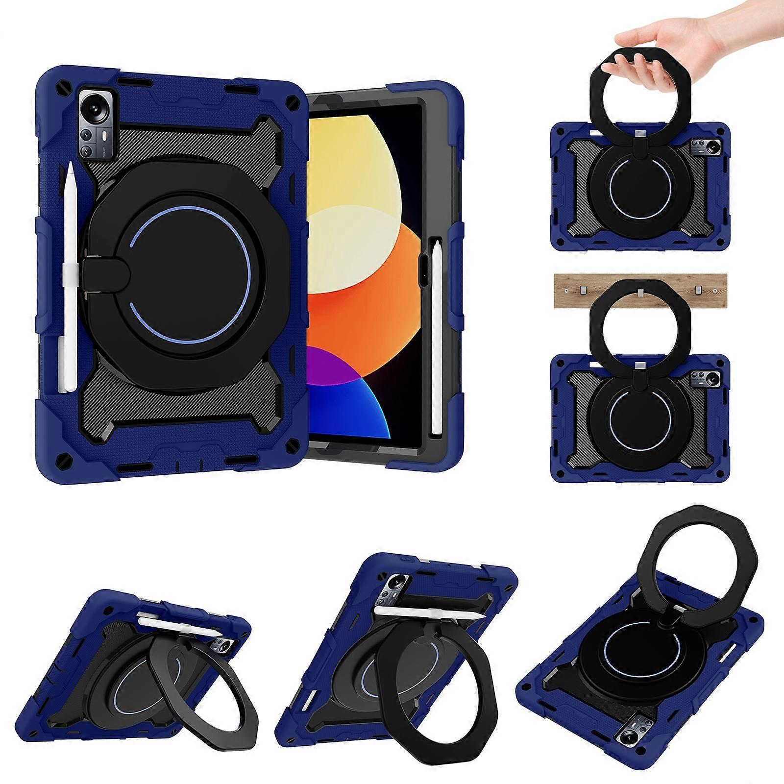 For Xiaomi Pad 5 Pro 12.4 Armor Contrast Color Silicone + PC Tablet Case