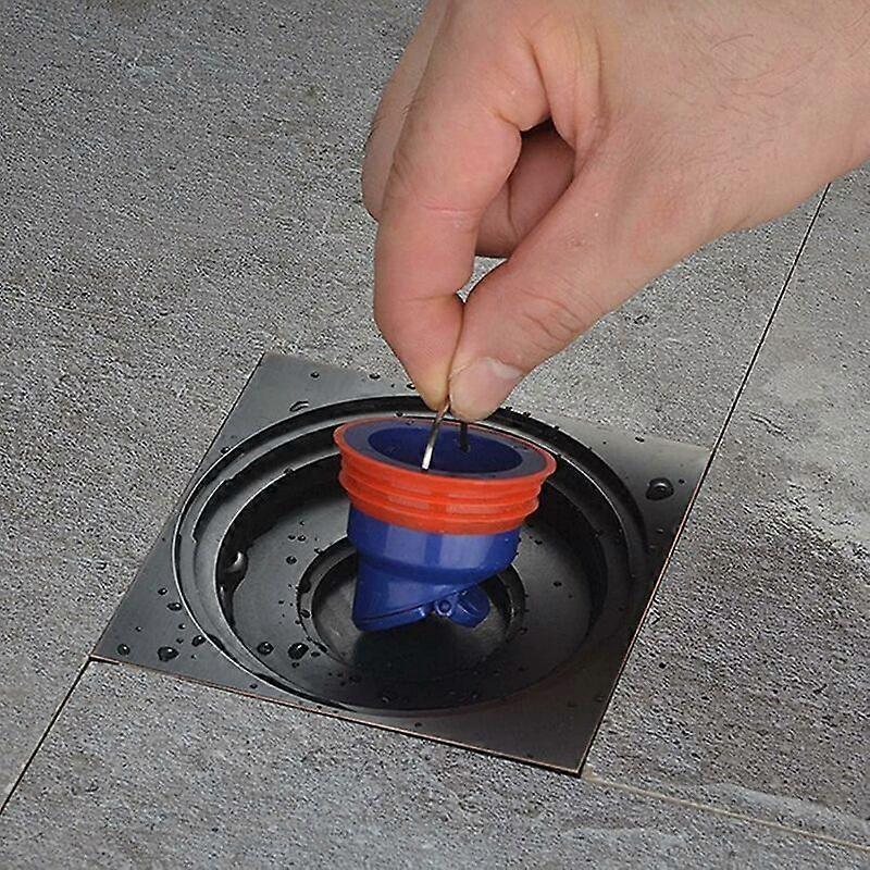 Backflow-Proof Shower Floor Drain Plug - Smell-Proof Quick Drain Valve 3.5*5.3cm