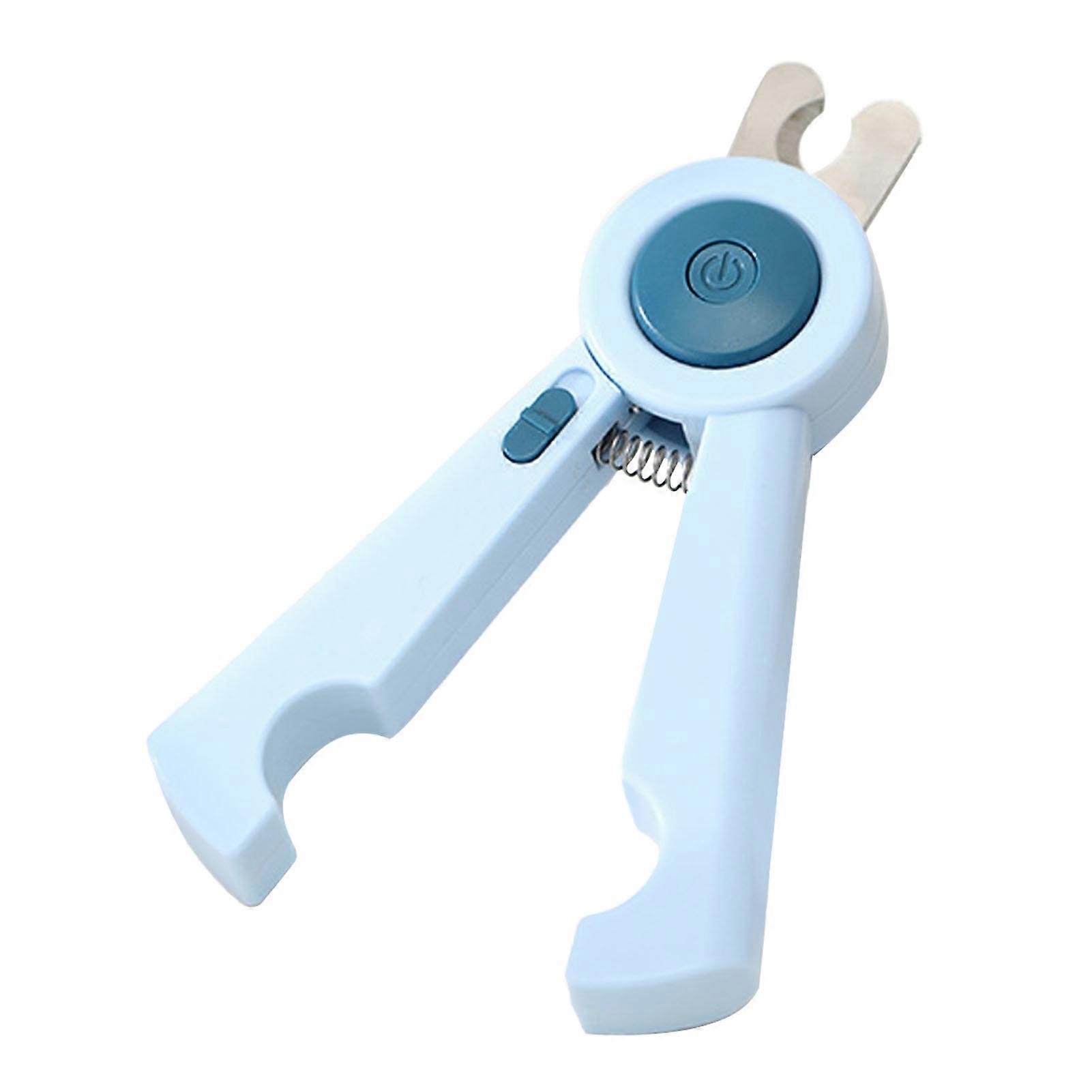 Cat Clipper Efficient Easy Control Comfortable Grip Convenient Use Kitten Nail Cutter for Pets Blue