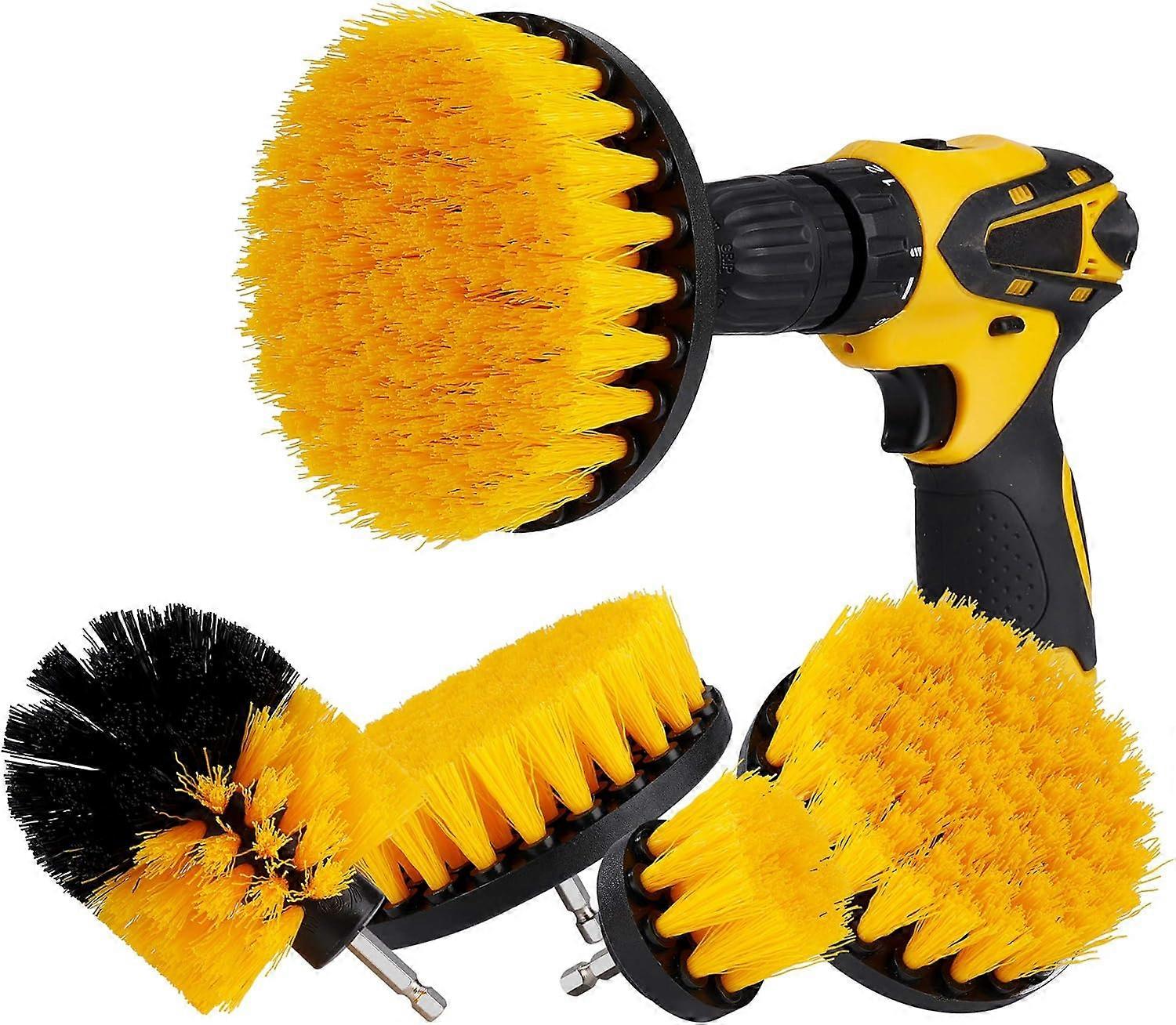 Drill Brush Attachment Kit, Efficient Household Cleaner, Ultimate Compatibility for All Drills, Quick and Easy Change Shafts