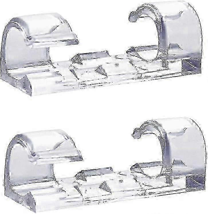 60Pcs Transparent Cable Clips,Self Adhesive Cable Tidy Wire Holder  A-G