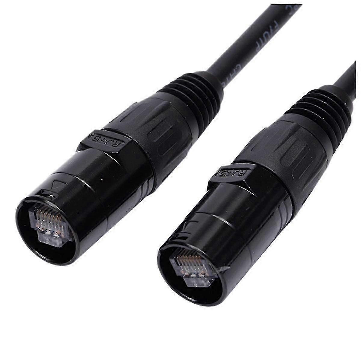 CAT6 Ethercon Cable EtherCON-Compatible RJ45 Connector for Studio Setups, Touring, Stage Production