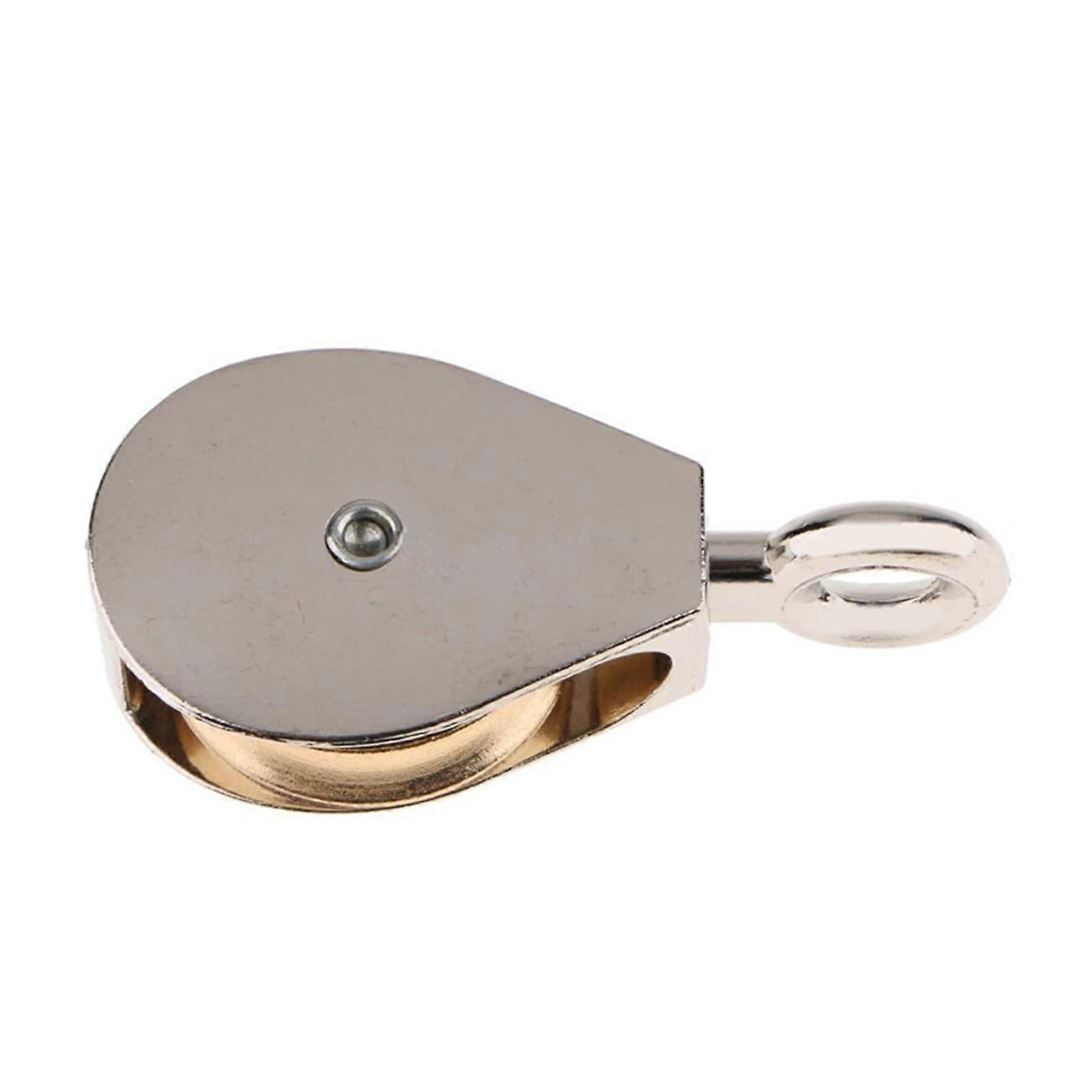 Single Pulley Block 36mm 100Kg, Single Pulley Roller for Rope, Heavy Duty Pulley Block, 36/52/75 Models