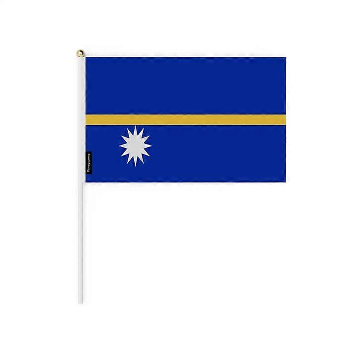Flag - Nauru - 30 x 45 cm - Durable polyester - Lightweight - Double-sided print