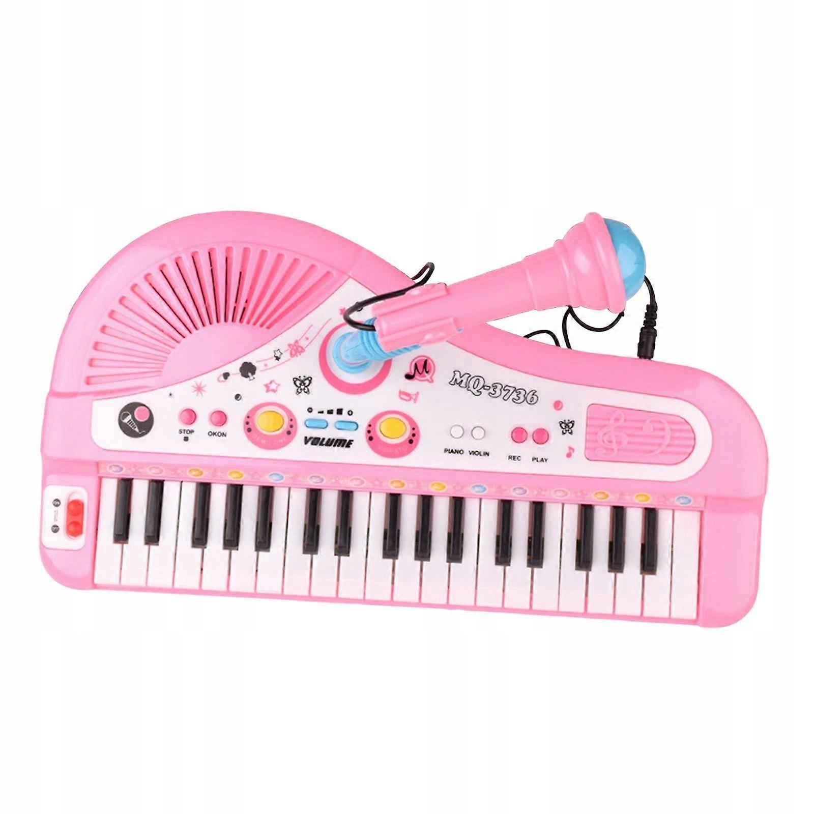 Piano Keyboard 37 Key Electronic Keyboard Kid Pink