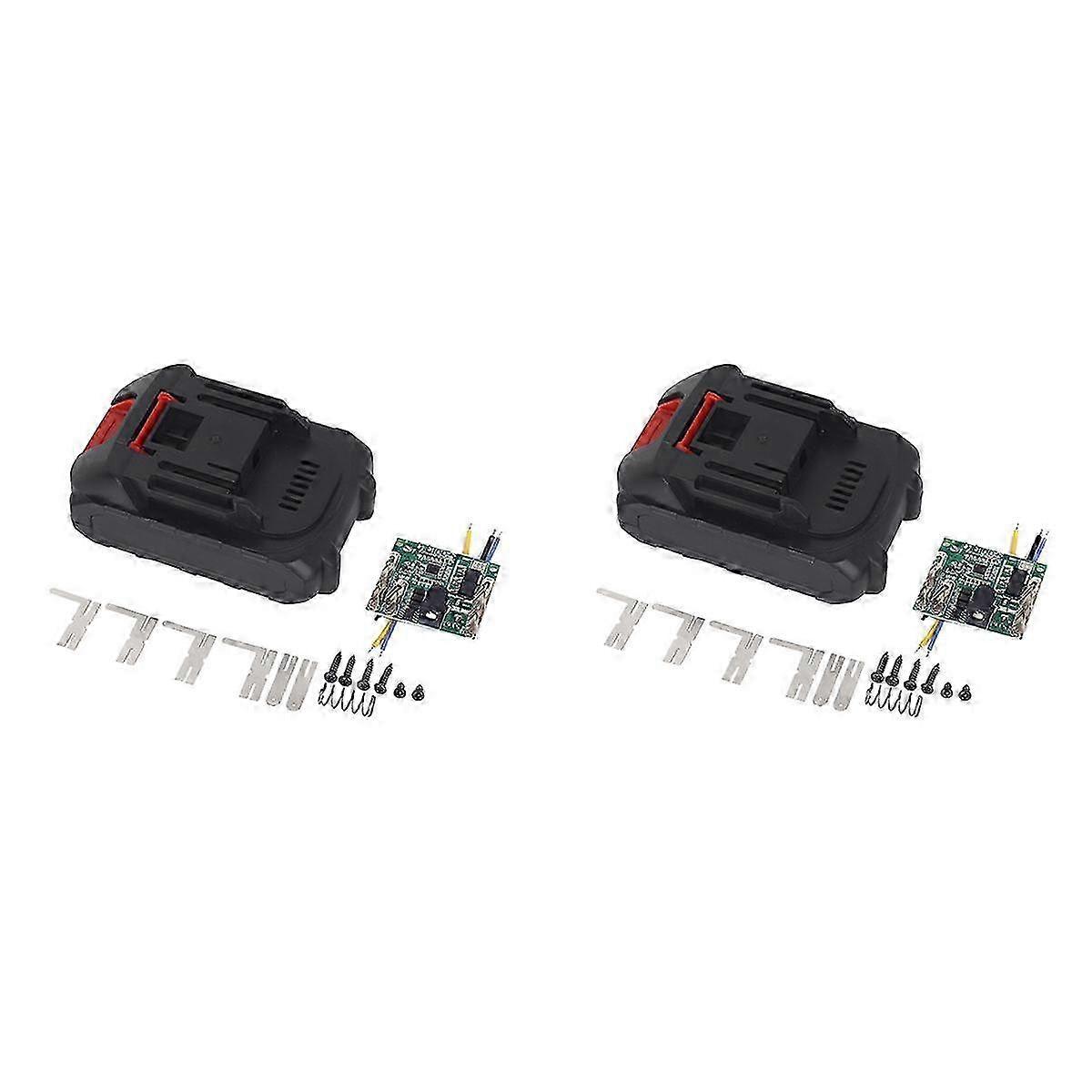 2X Battery Plastic Case+Lithium Battery Protective Board for 5-Cell Battery Case Kit