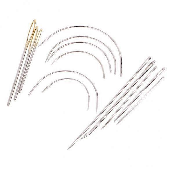 5X 14pcs χέρι επισκευή κιτ ταπετσαρίες ράψιμο βελόνες χαλί δέρμα κυρτό καμβά