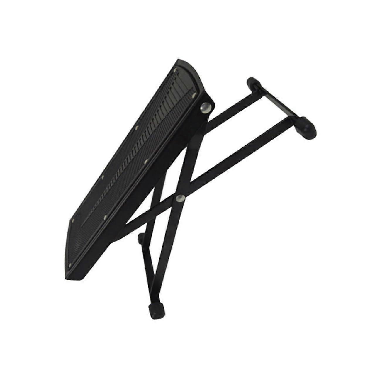 Adjustable Foot Rest for Guitar with Non-Slip Metal Pedal, 6 Height Options, Sturdy Design, Floor Protection