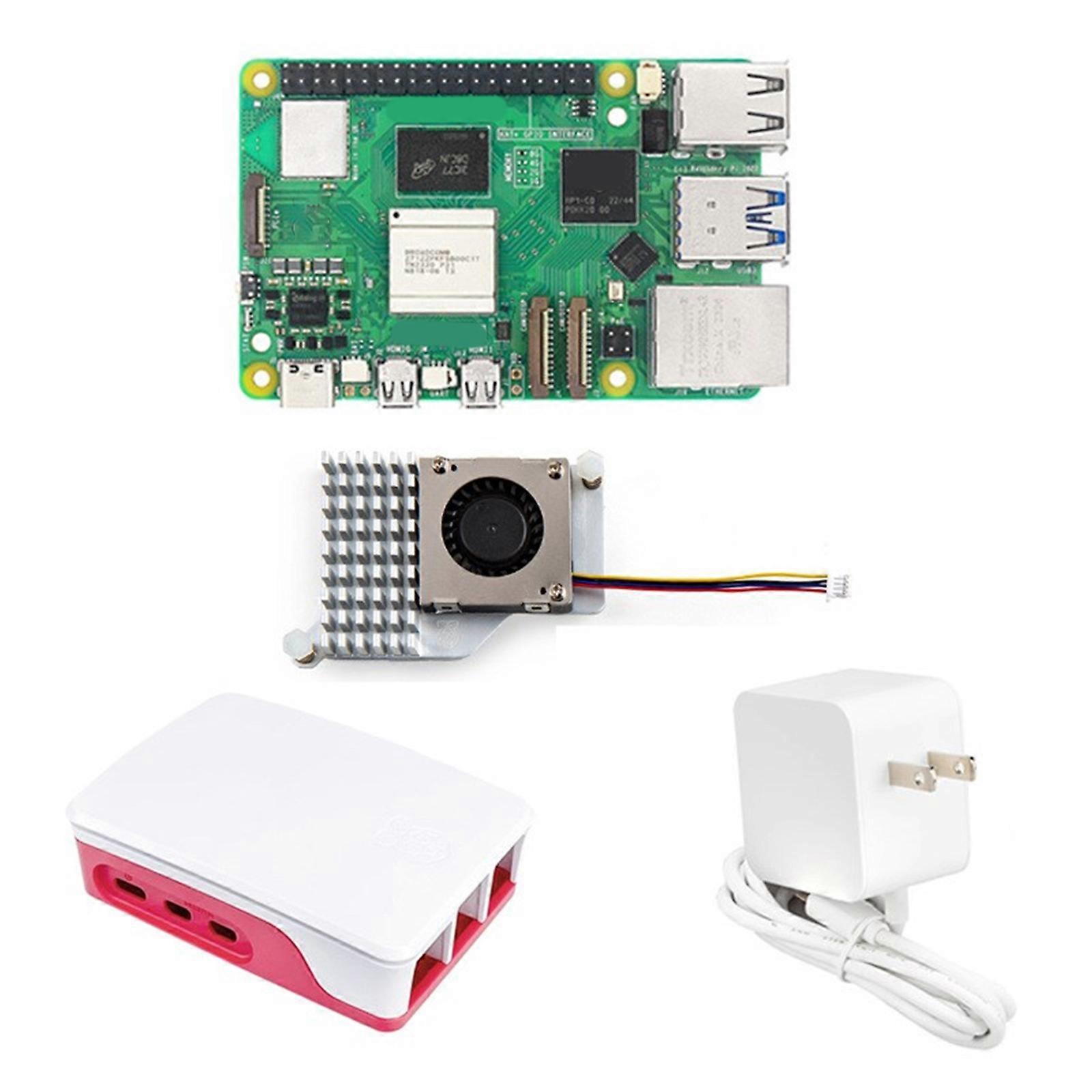 Für RPI 5 4G 8G RAM BCM2712 2,4 GHz / 5 GHz LPDDR4X-4267 VideoCore VII GPU 4Kp60 Board Kit für RPI 5 Development Board