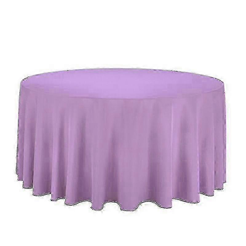 Round table cover for party polyester solid colors home decor 2025