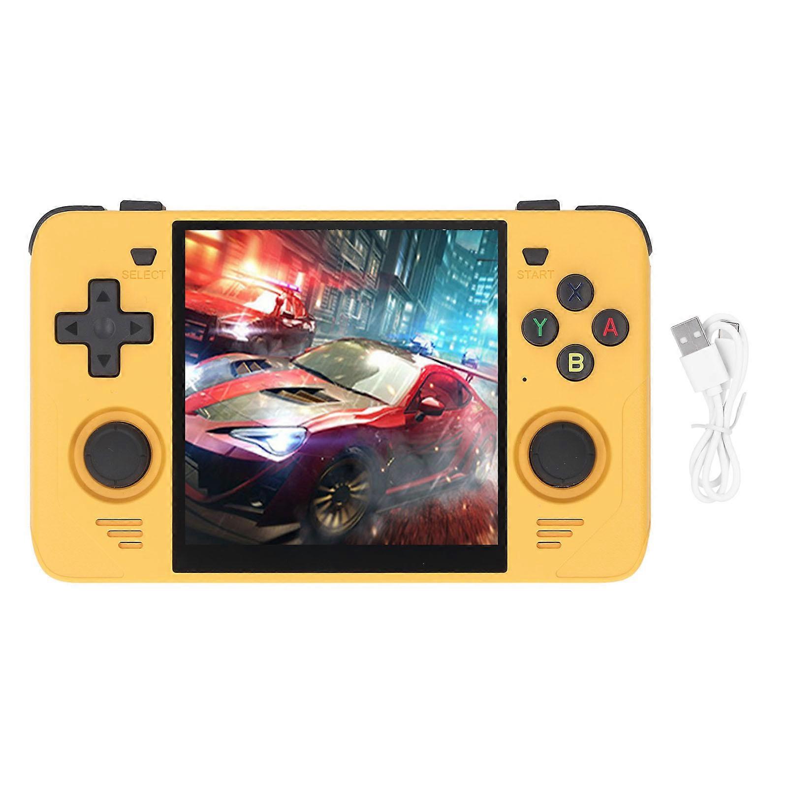 Portable 4" IPS Screen Retro Game Console with 3D Joysticks, 10 Emulators, 16G+64G