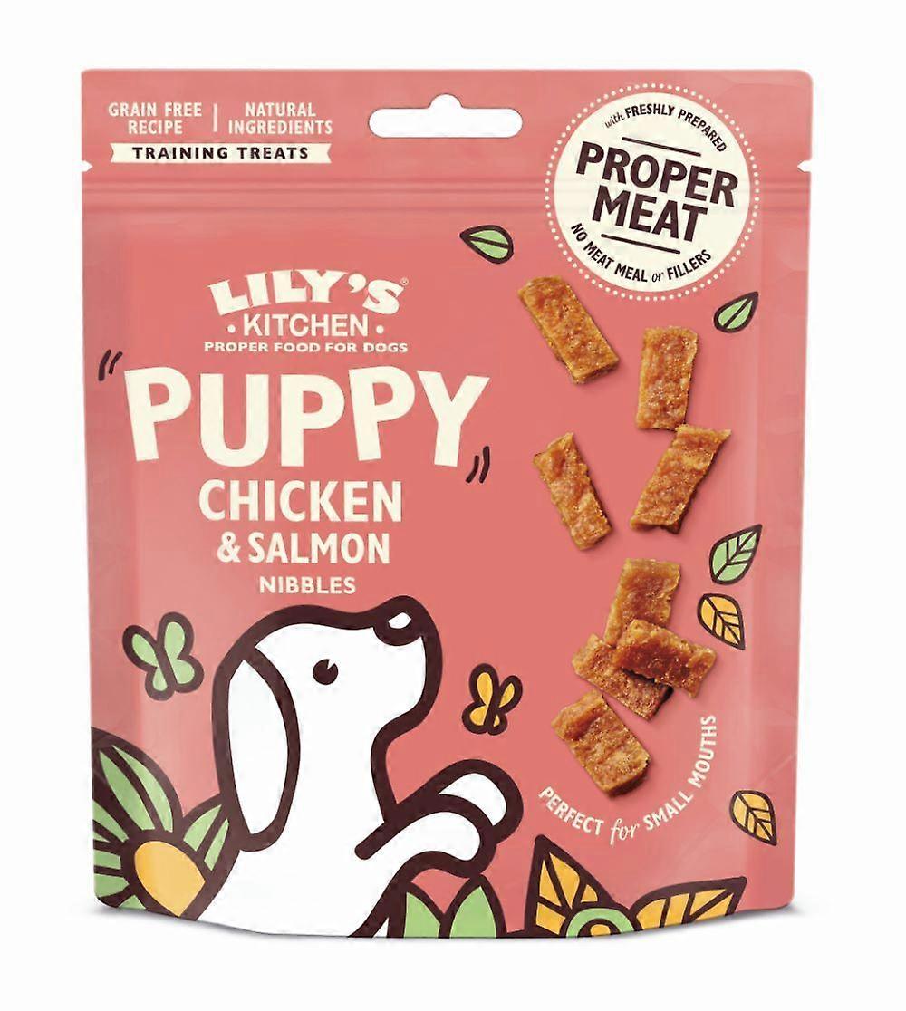 Lilys Kitchen Chicken & Salmon Nibbles Puppy Treats 70g