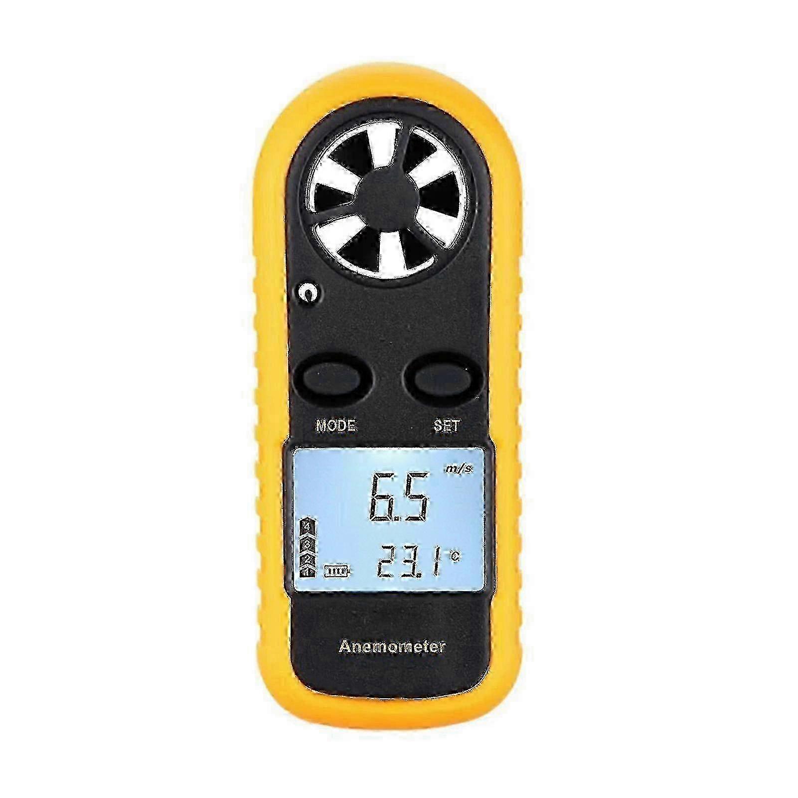 2025 Mini LCD Anemometer with Backlight - Digital Wind Speed & Air Temperature Meter for Outdoor Activities_MM2