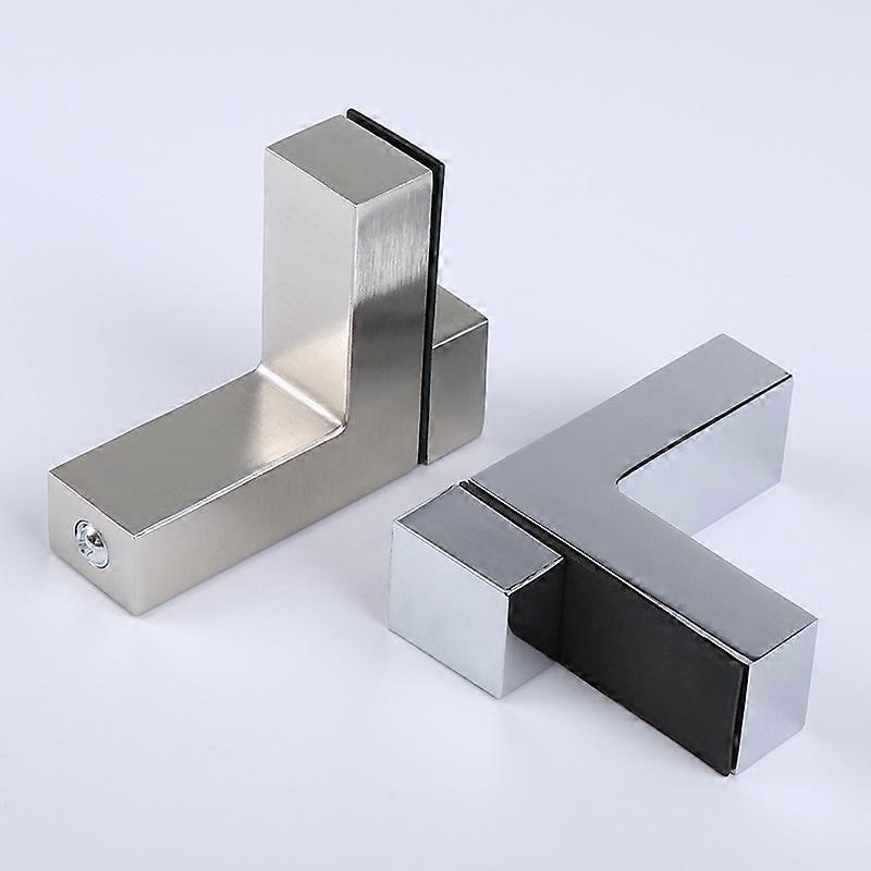 2 Pieces Shelf Brackets, Glass Shelf Brackets for 3-35mm Thick Glass and Wooden Shelves