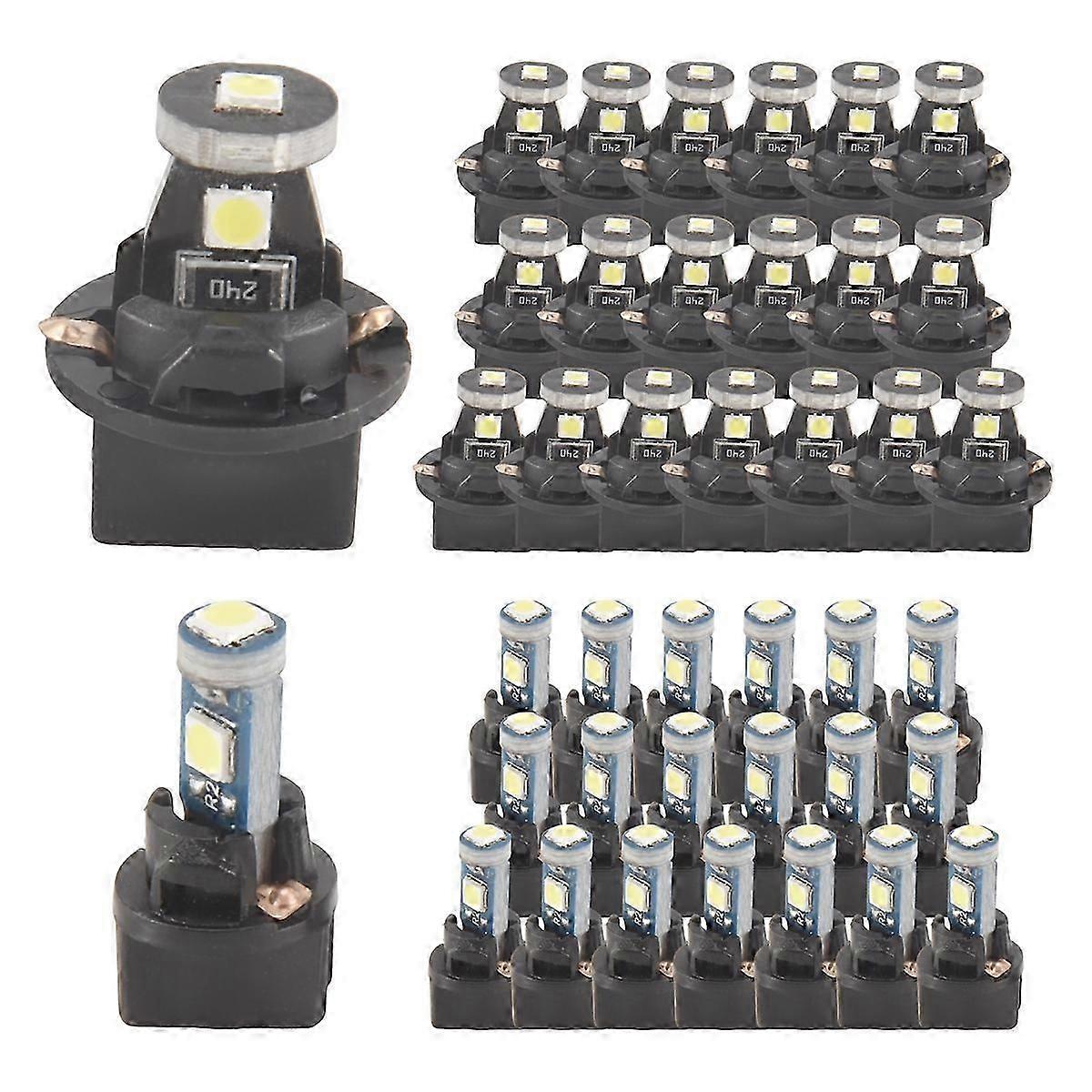 40 Pieces T5 T10 LED Bulbs Dash Lights with Twist Socket Inst ent Dashboard Light LED Bulbs for In
