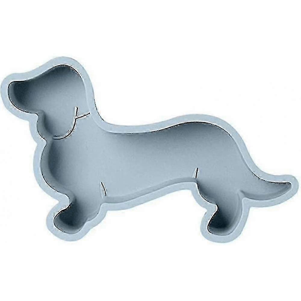 Καλούπι κέικ σκυλιών Dachshund σιλικόνης για διακοσμήσεις γενεθλίων, μεγάλο μέγεθος ταψιού ψησίματος DIY
