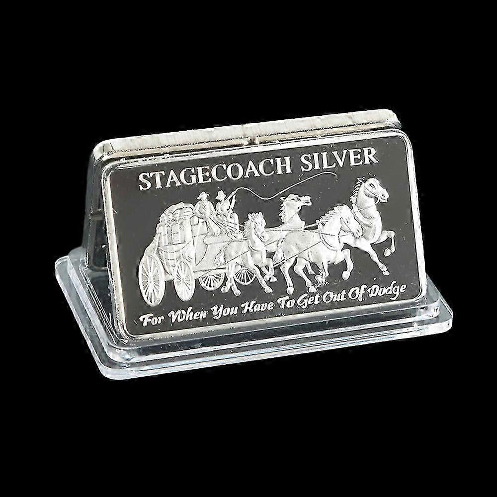 1/4 oz .999 Fine Silver Divisible Bar with Stagecoach Design