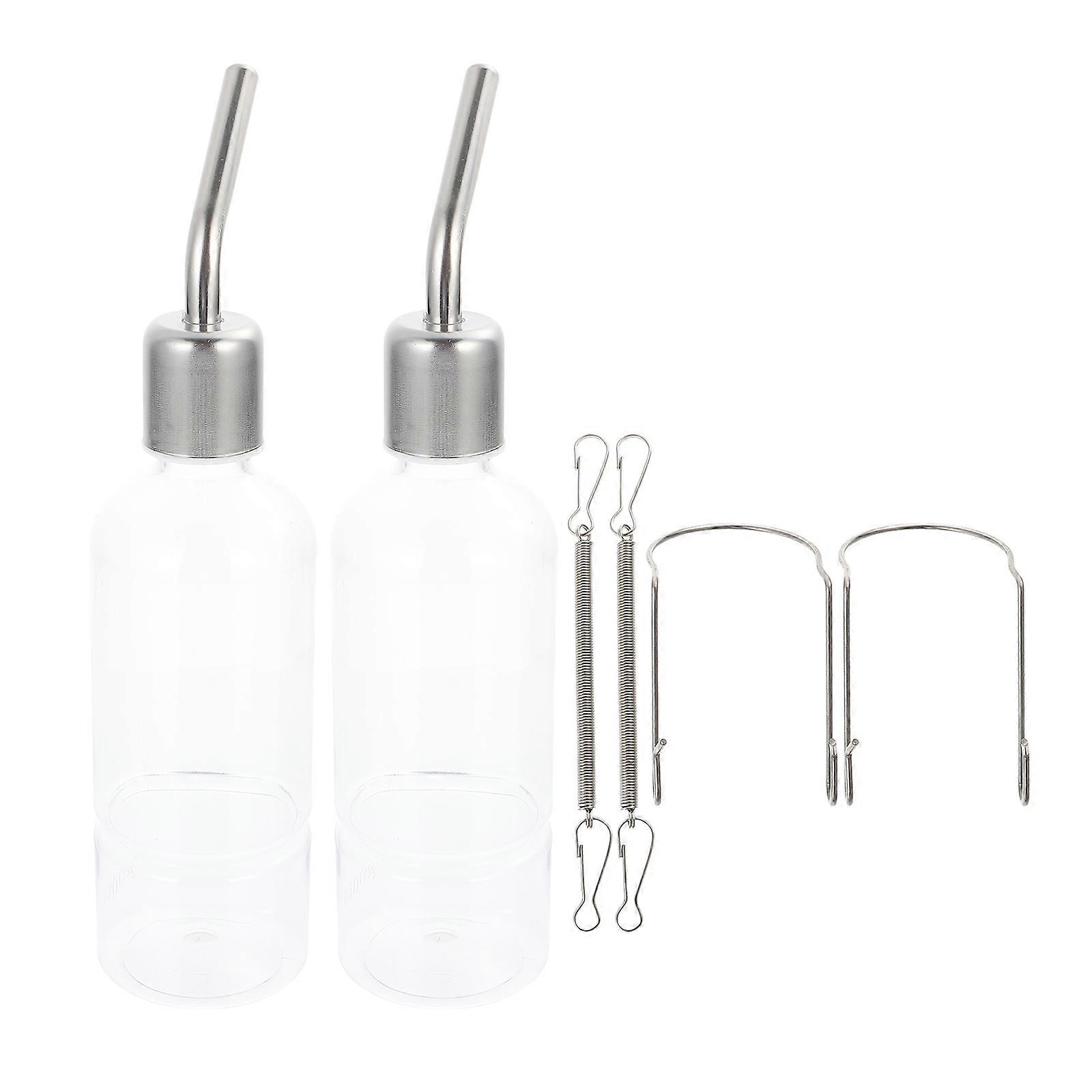 Pet Hanging Water Bottle Dispenser for Rabbits, Guinea Pigs, Chinchillas – Leak Proof Design, Durable Construction, Easy Liquid Intake Monitoring