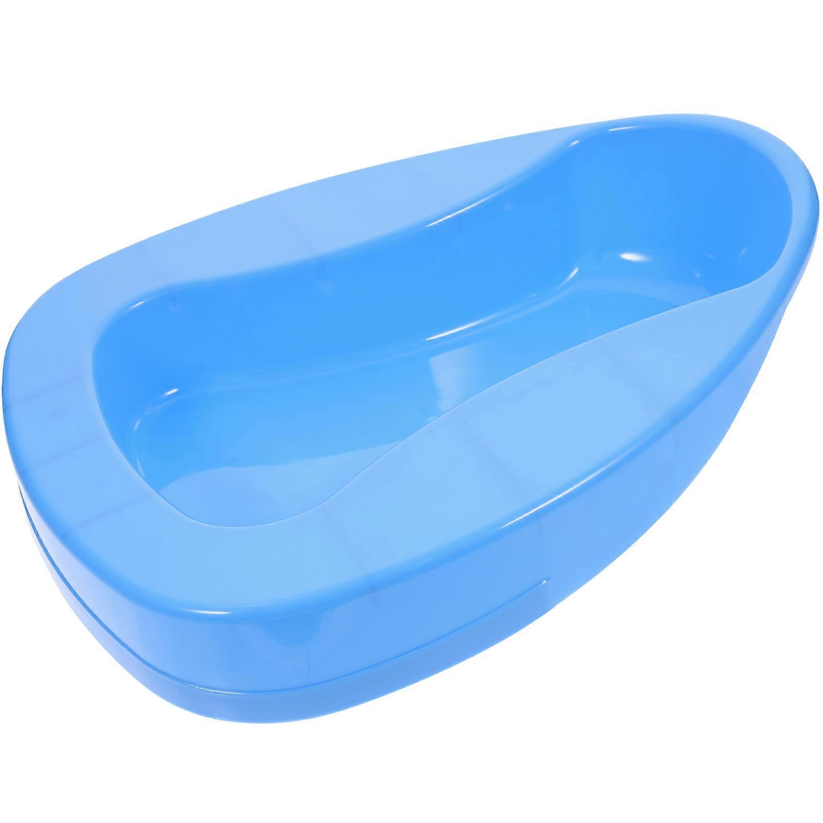 Practical Plastic Bed Pan for Immobile Individuals, Easy to Clean