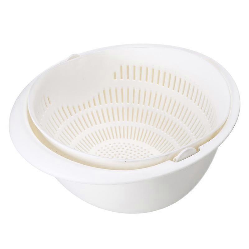 ZK Double Basket Fruit & Vegetable Washing Drain Basket for Kitchen