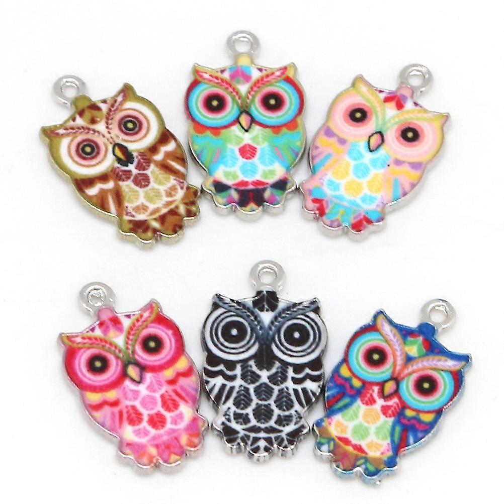DIY Alloy Owl Pendants, Unique and Simple for Bracelet Design