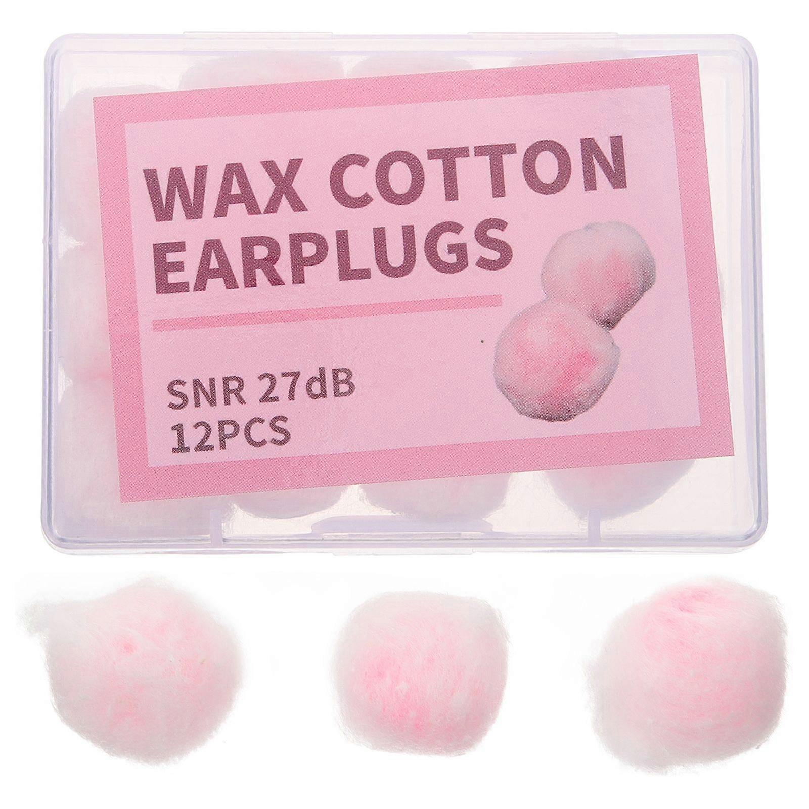 12pcs Soft Ear Plugs Noise Blocker Cordless Wax Earplugs Sleeping Earplugs
