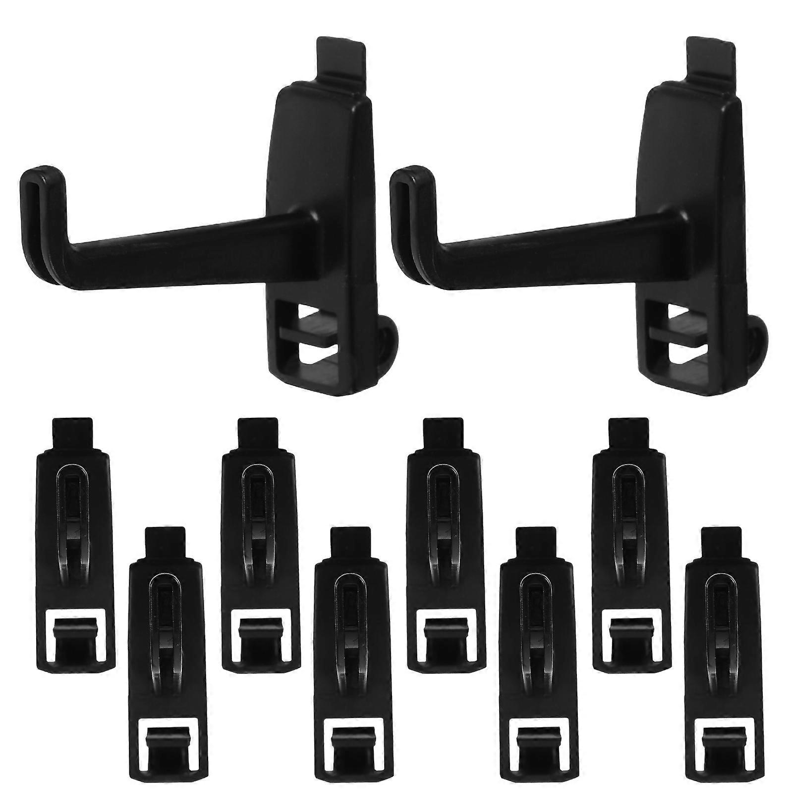 Tool Storage Hooks Keyhole Hooks for Shelving Units Tool Hooks for Garage Walls 10Set