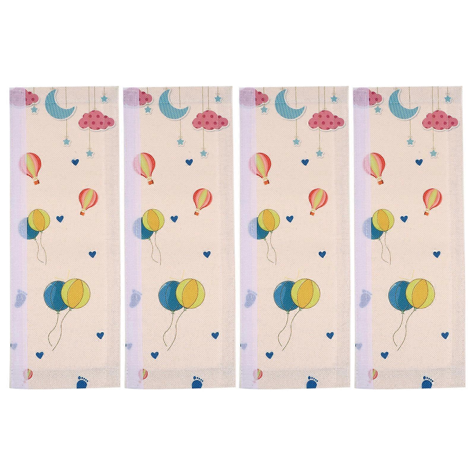 4pcs Soft Refrigerator Door Handle Covers, Balloon Design, Slip On Fridge Protector, Easy Install & Washable for Fridge, Microwave, Cabinet Handles