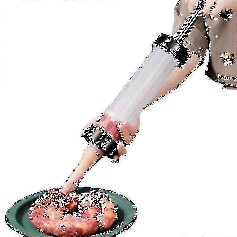 Manual Homemade Sausage Tools Stuffer Meat Filling Tool Practical Sausage Syringe Funnel Nozzle For Sausage Making Enema Tube Edition 0620