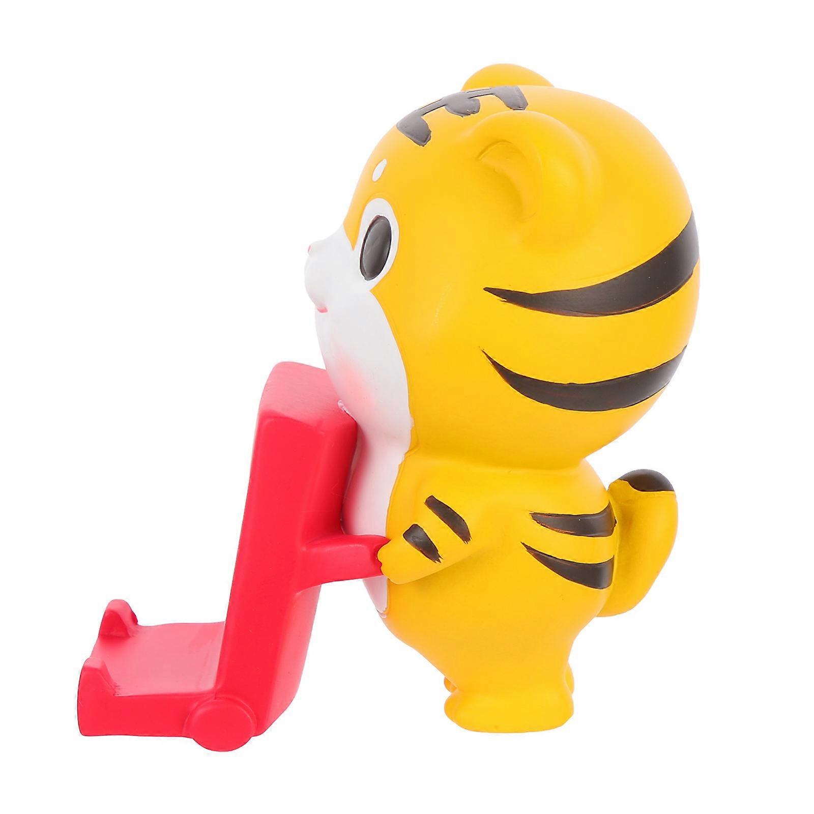 Desktop Phone Holder Stand Tiger Shaped Phone Holding Rack Assorted Color 8X7.5CM 1Pack