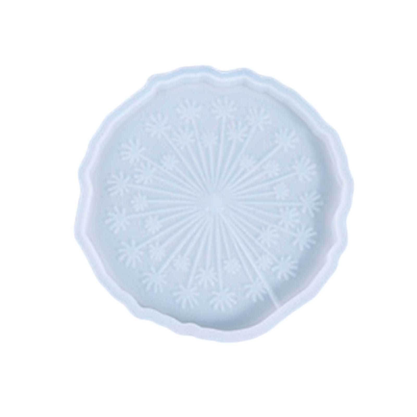 Coaster Molds | Epoxy Resin Coaster Molds for DIY Crafts | Patterned Cup Mats | 4-Inch Silicone Casting Molds