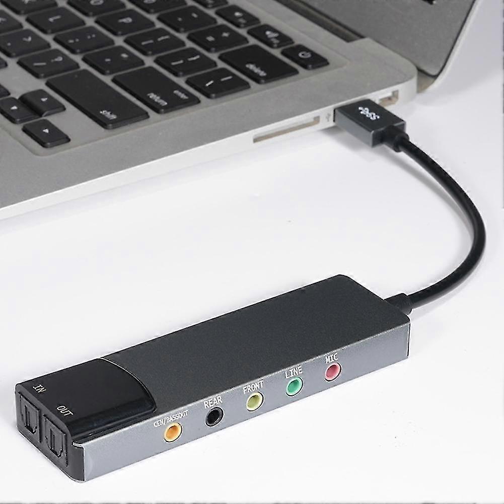 USB Sound Card 7.1 5.1 Channel External Sound Card SPDIF Optical for PC Computer