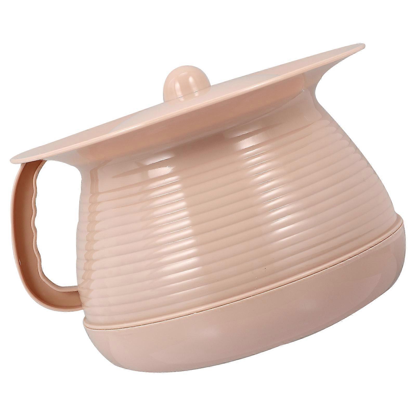 Durable Urine Pot Simple Design for Night Time PP Plastic 21X21X13.5CM 1Pc