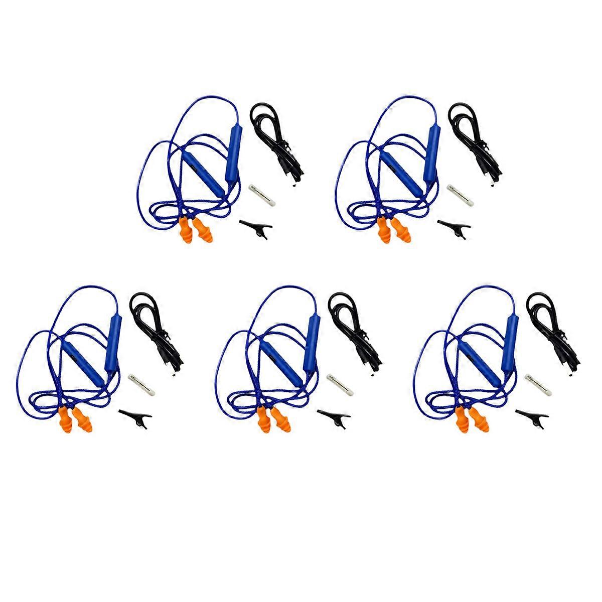 Ear Plugs Bluetooth Earphone for Work, Noise Suppression, Blue