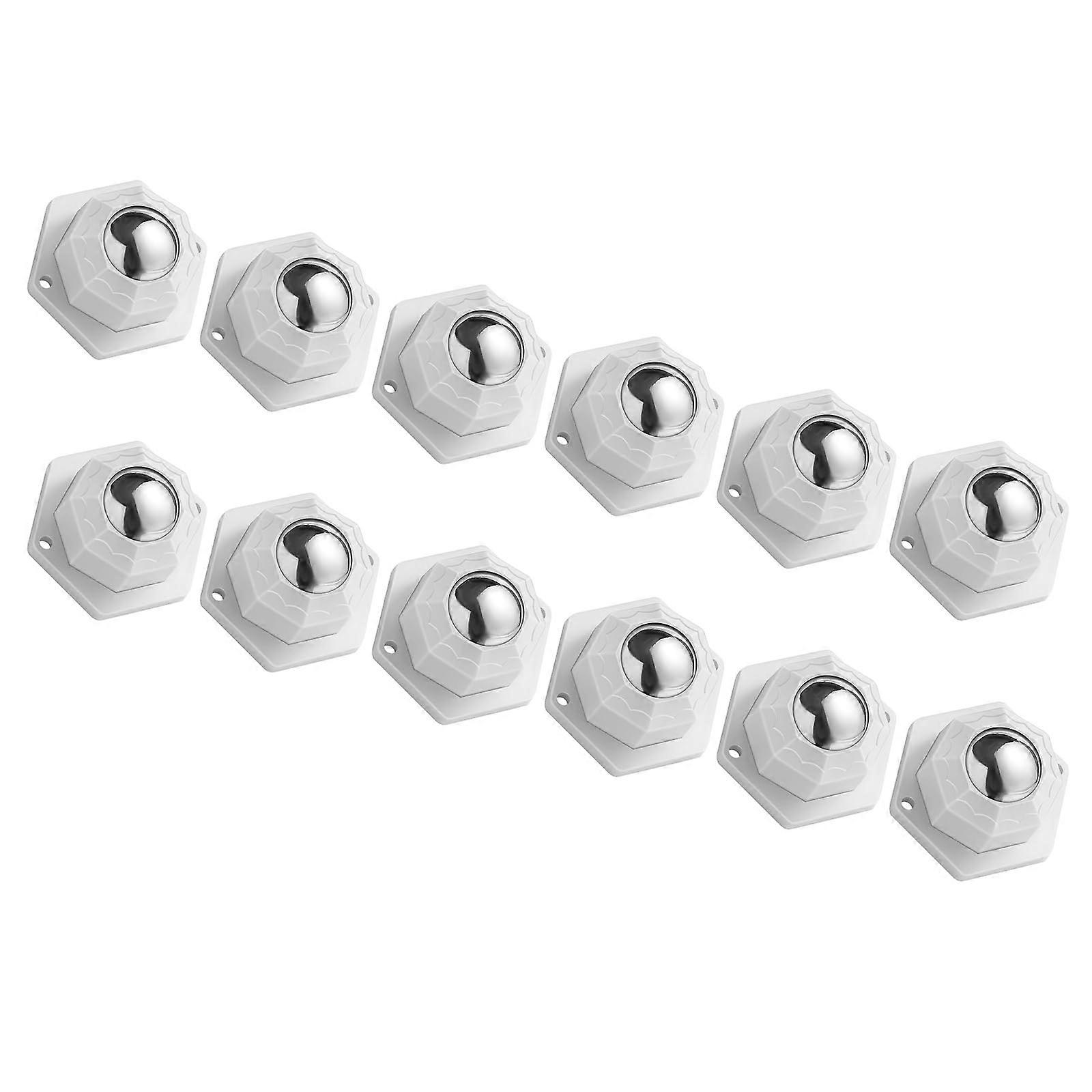 Furniture casters, 12 pieces, selfadhesive rotating wheels, selfadhesive, swivel, simple and smooth movement, easy tallation for faux furniture
