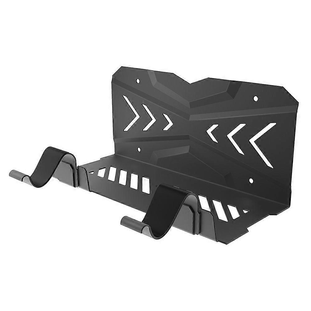 For PS5 Game Console Host Controller Storage Holder Stand Wall Mounted Bracket with 2 Hooks