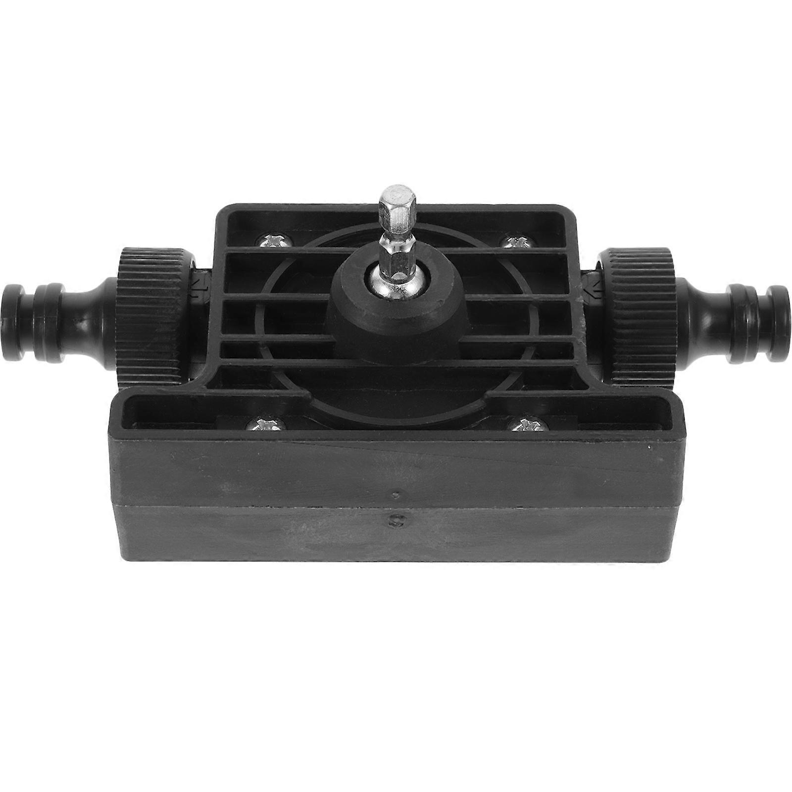 Hand Electric Drill Pump Self Priming Water Pump for Home Use Black Durable Easy to Install Small