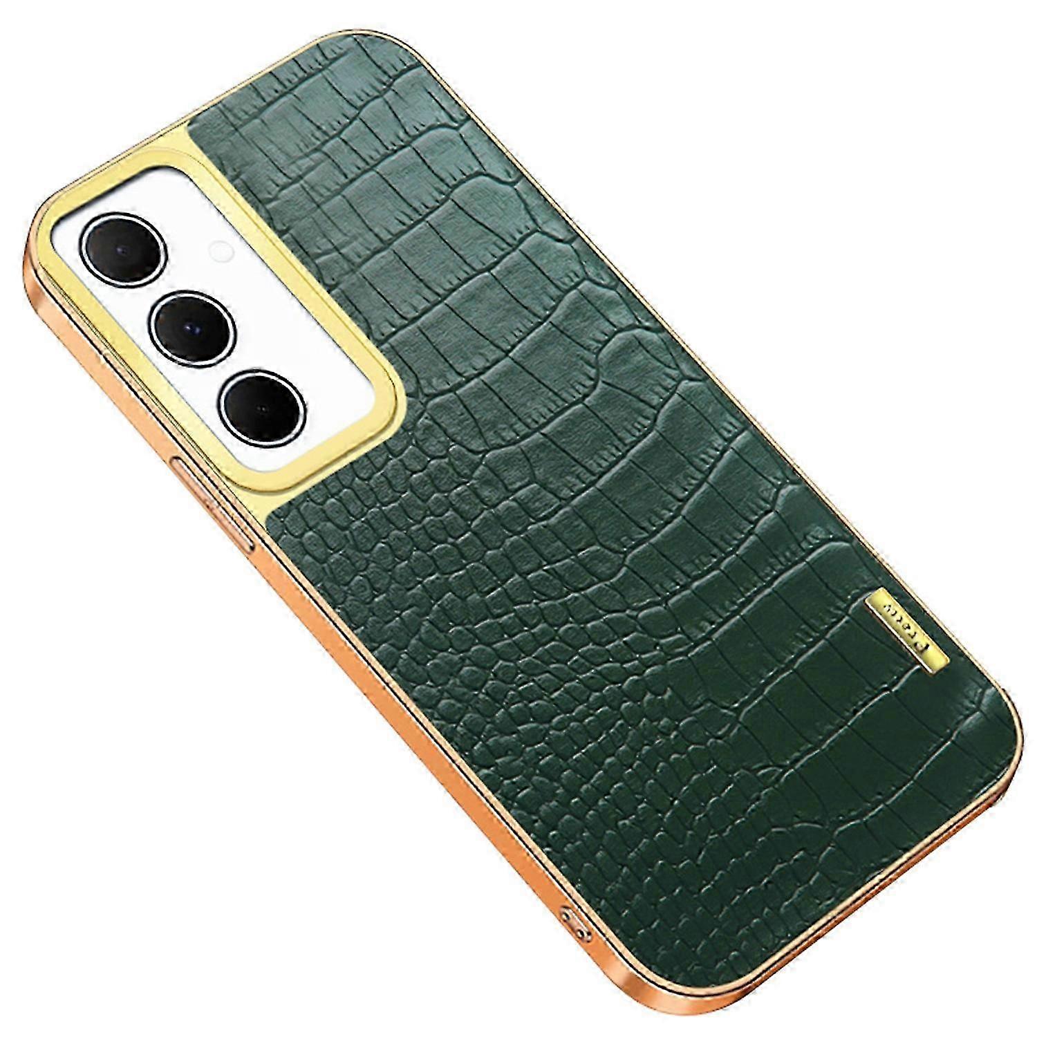 Case for a Certain Brand Smartphone 6D Electroplating Crocodile Texture Cover