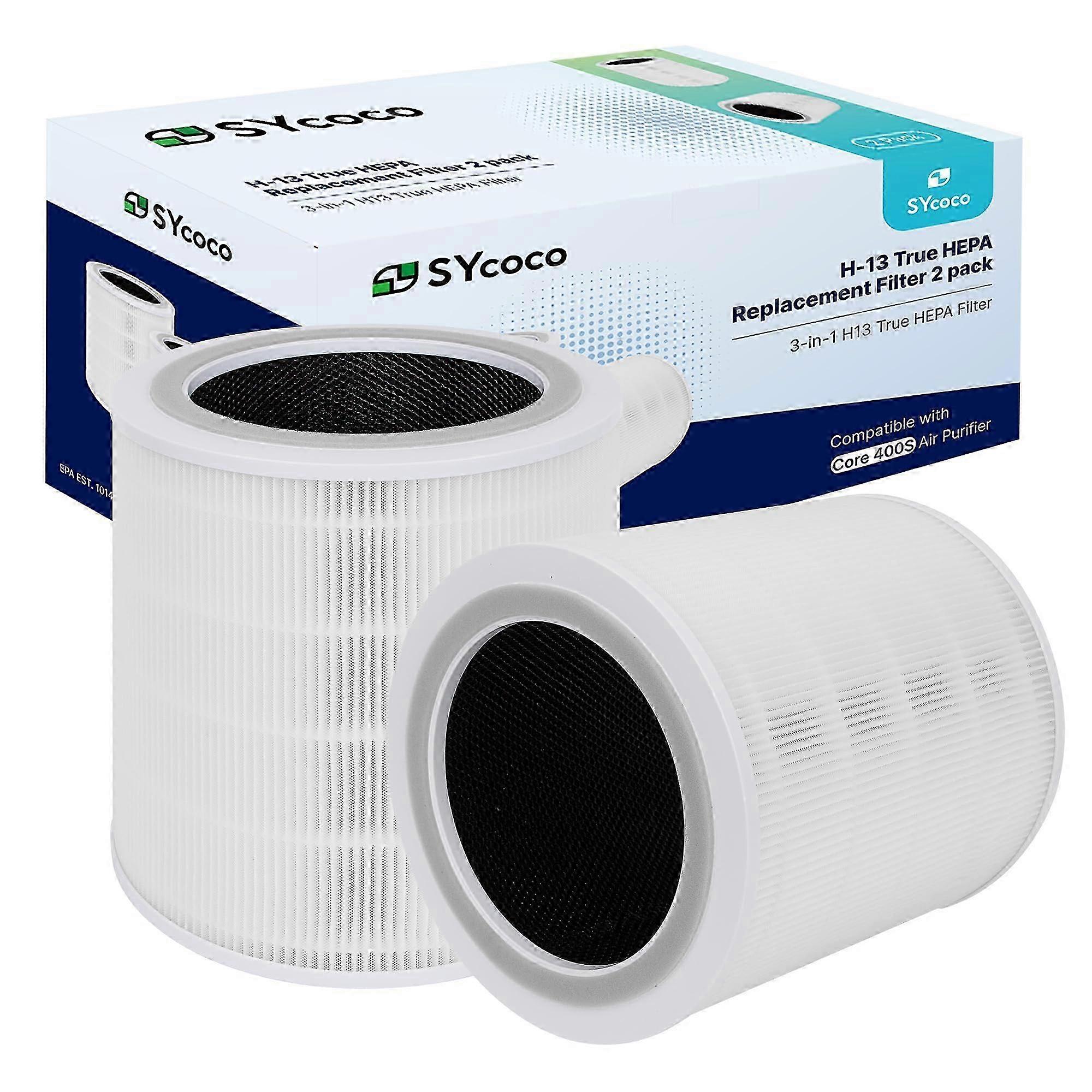 2 Pack True HEPA Air Purifier Filter Replacement for Home Core Purifiers Compatible with Certain Brands