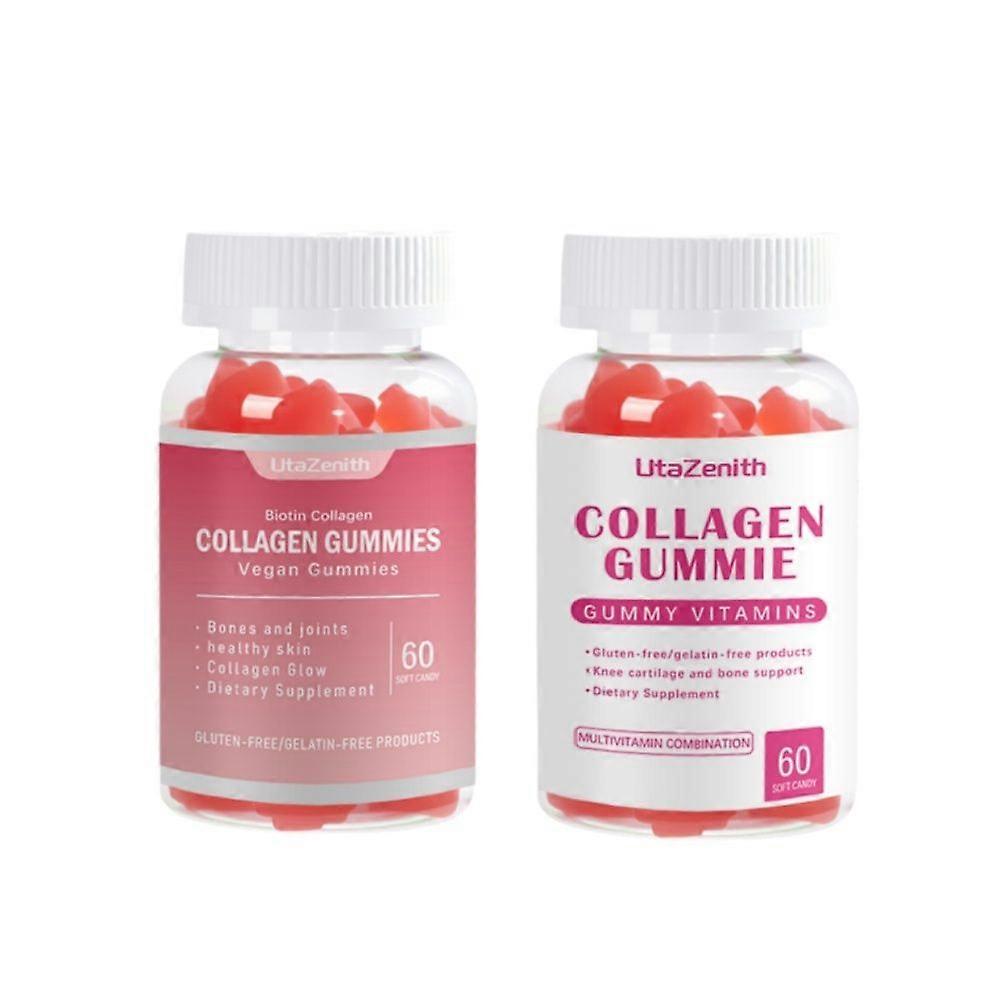 UtaZenith collagen dietary supplement, with vitamin C and vitamin B12, daily supplement, combination pack