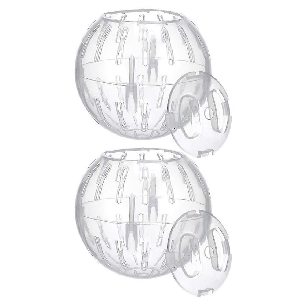 2pcs Hamster Ball Running Wheel for Dwarf Hamsters – Enhances Activity, Reduces Boredom, Promotes Playtime