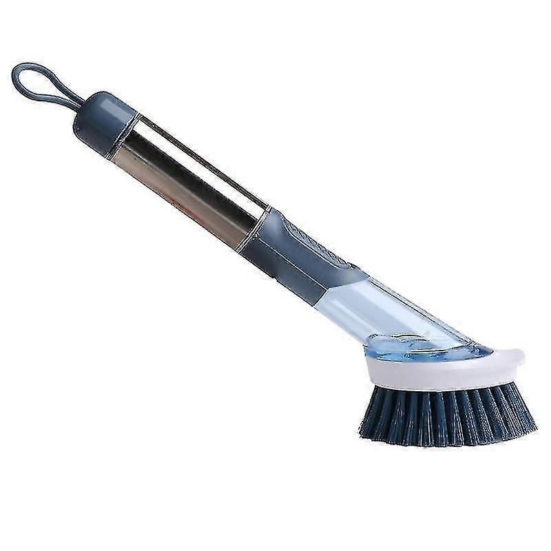 2025 Latest Model Dishwashing Brush with Soap Dispenser with Replaceable Pp Head