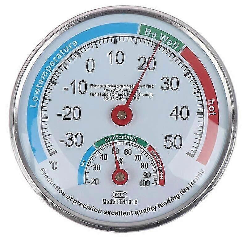 2025 Latest Model Round Household Analog Thermometer Hygrometer Humidity Monitor