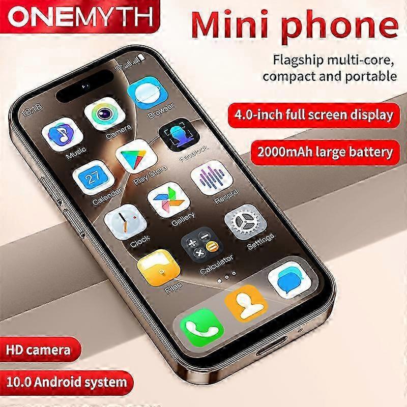 Mini Smartphone with 2GB RAM, 16GB ROM, Android 10, 2000mAh Battery, Facial Recognition, Dual SIM Standby
